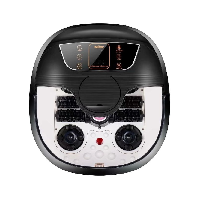 MM-18C Automatisk fotspabadmassasjeapparat med 8 stk massasjeruller og pimpstein