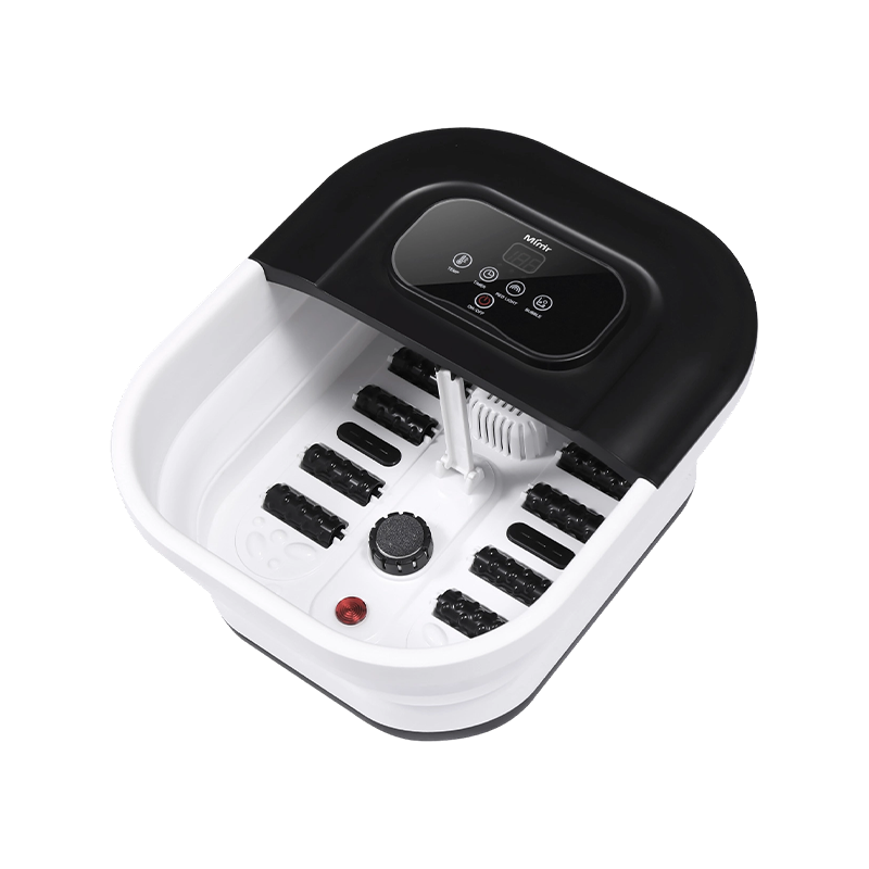MZD-22B-2 500W sammenleggbar fotspamaskin med 8 stk massasjeruller for fotavslappende massasje